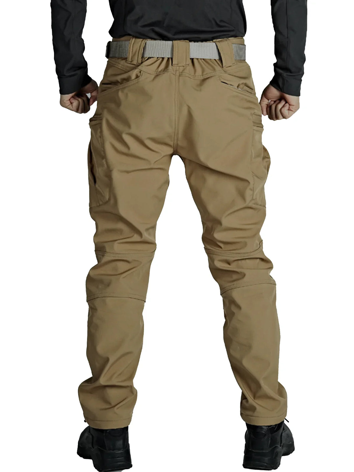 Men's Autumn Winter Softshell Elastic Camping Hiking Trekking Fishing Hunting Pants Outdoor Cycling Tactical Cargo Trousers