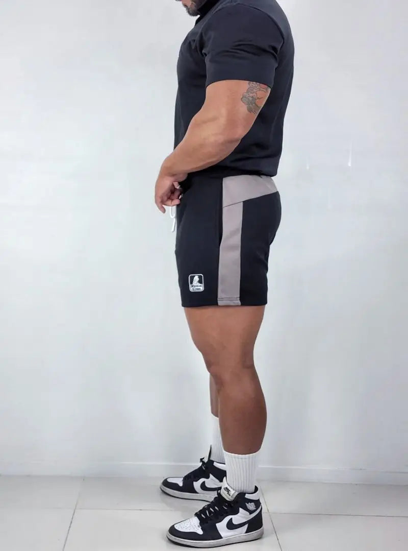 Men's Basketball 3-Point Sports Shorts Gym Fitness Training Elastic Loose Summer Beach Bodybuilding Shorts with Zip Pocket