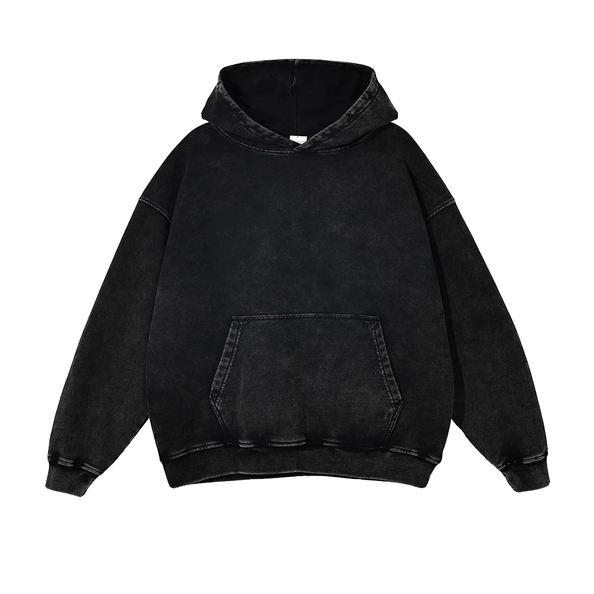 Heavyweight High Street Washed 520G Hooded Sweatshirt Vintage Dark Loose Oversized Unisex Hoodie