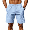 Pure Linen Shorts for Men 2025 Summer New Fashion Solid White Loose Holiday Shorts Man Casual Plus Size Button Fly Short Pants