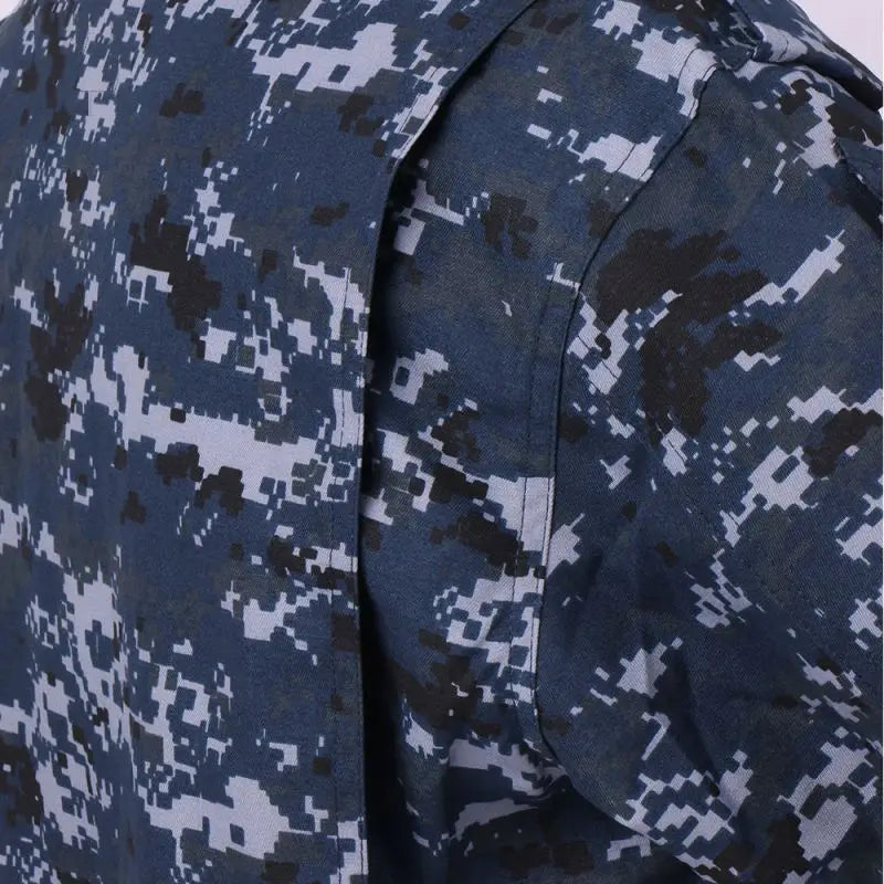 Military Uniform Navy Blue Camouflage Suits Outdoor Tactical Uniform Airsoft Clothing Military Tactical Gear Man Army Uniform