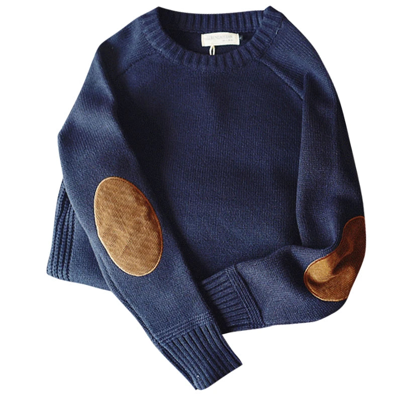 New Men Pullover Sweater Autumn Fashion Casual Loose Thick O Neck Wool Knitted Oversize Harajuku Streetwear Knitwear