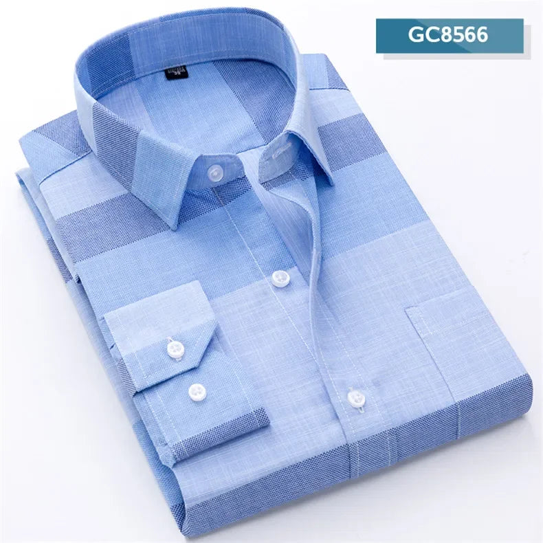 2024 Men's Printed Shirt Spring Long Sleeve Casual Daily Thin Soft Comfortable Business Slim Fit Button Down Dress  Shirts