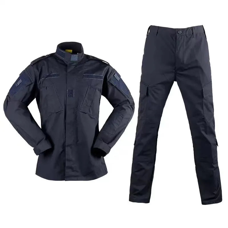 Military Uniform Navy Blue Camouflage Suits Outdoor Tactical Uniform Airsoft Clothing Military Tactical Gear Man Army Uniform