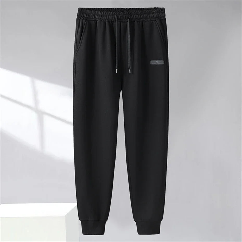 Solid Color Tracksuit Men 11XL Plus Size Suits Zippered Hoodie Sweatpants Sets Spring Autumn Jogger Pants Male Big Size 10XL