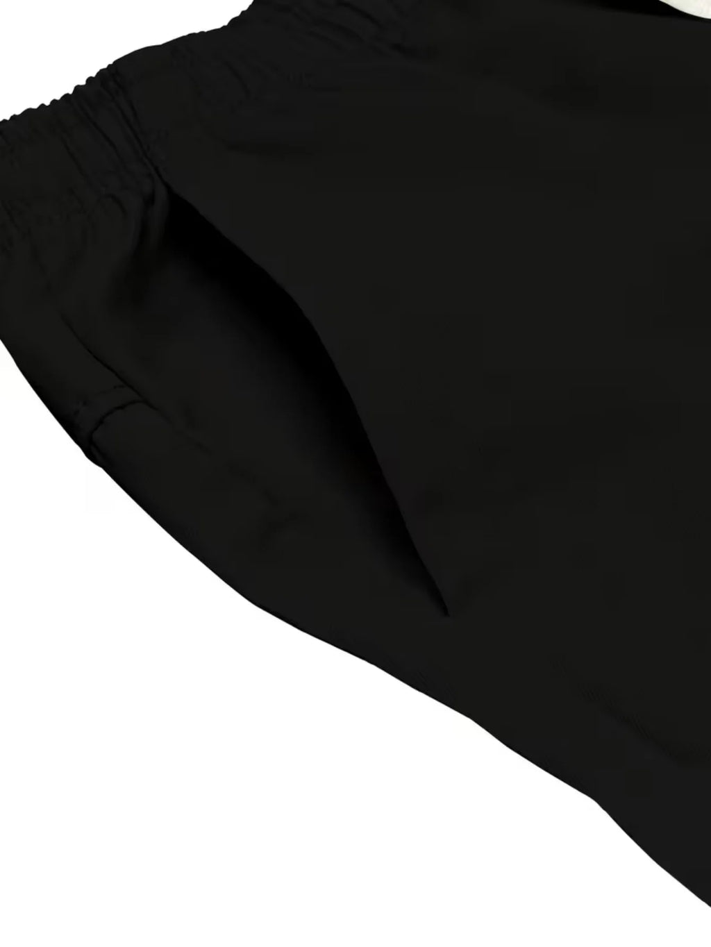 Men's Spring Summer Autumn Three Seasons Seven Inch Work Trousers with Large Capacity Pockets Fashionable Casual