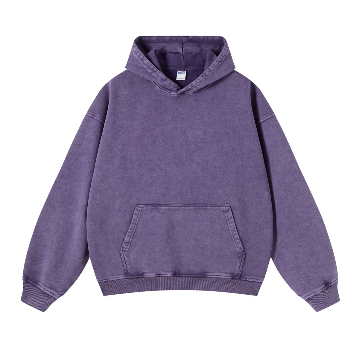 Heavyweight High Street Washed 520G Hooded Sweatshirt Vintage Dark Loose Oversized Unisex Hoodie