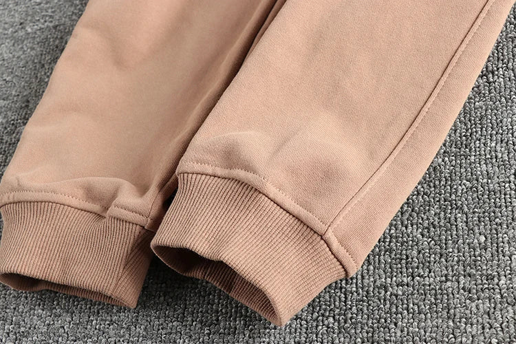 Autumn Japanese Retro Knitted Ankle-length Sweatpants Men's Fashion Elastic Waist Drawstring Sport Casual Ankle-tied Pants