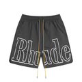 American Style Trendy Rhude Casual Shorts Loose Breathable Multi-color Mesh Beach Sports Shorts