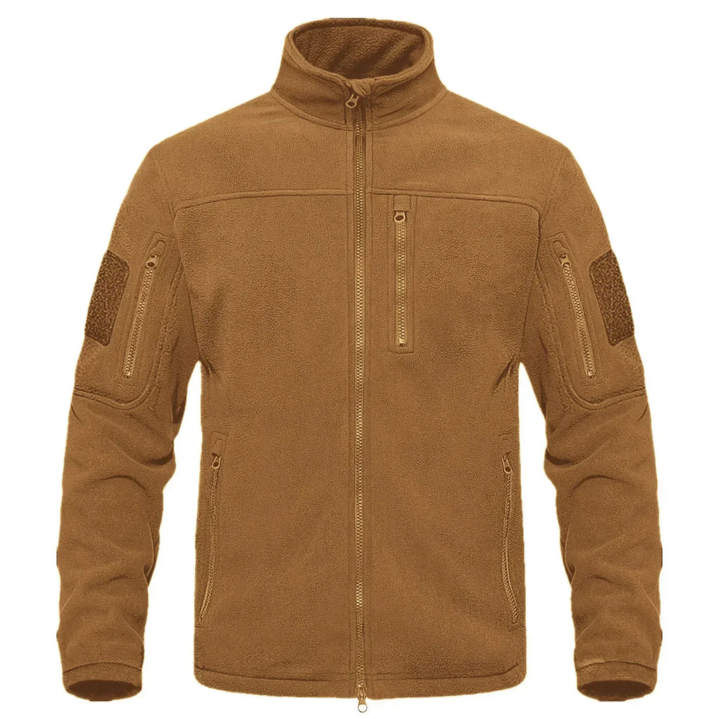 2026 Full Zippper Warm Fleece Tactical Jackets Men's Winter Thermal Turtleneck Jacket Outdoor Work Hunting Coats Safari Jacket