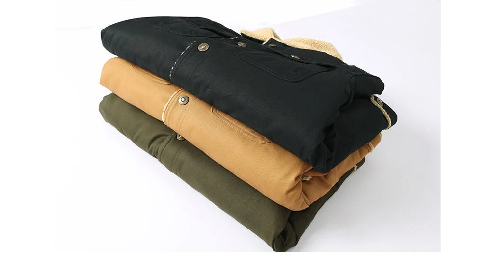 Autumn Winter Men's Fleece Jackets Casual Male Outdoor Windbreaker Work Jacket Mens Thermal Warm Tactical Coats Clothing