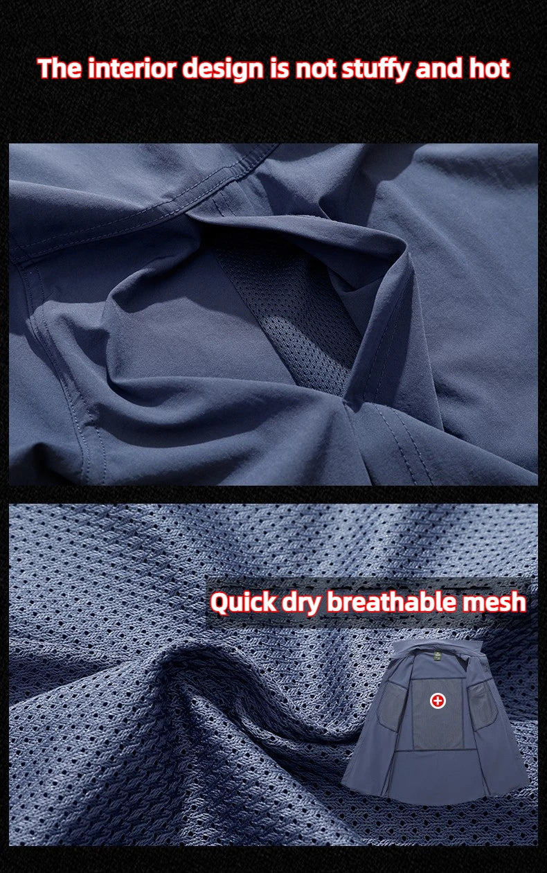 Spring Autumn Men Shirts Tactical Work Long Sleeved Shirt Men Outdoor Casual Breathable Quick Dry Camping Hiking Cargo Shirts