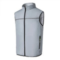 Summer Cooling Fan Vest Wearable Air Conditioner Sleeveless Jacket with USB Rechargeable Fans for Outdoor Tactical Fishing Work