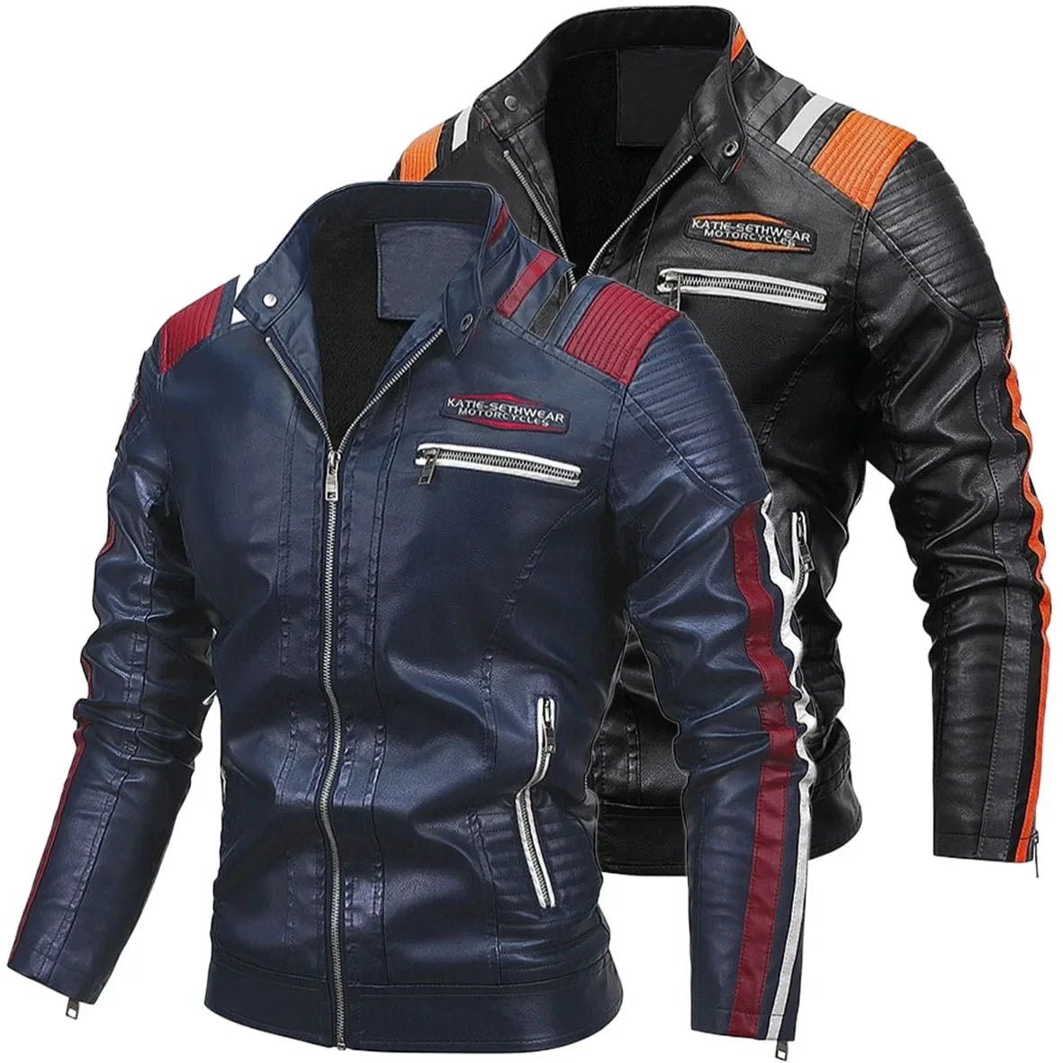Male PU Blazers Moto Style Jackets Leather Jackets New High Quality Men's Casual PU Leather Jacket Trend New Windproof Coat