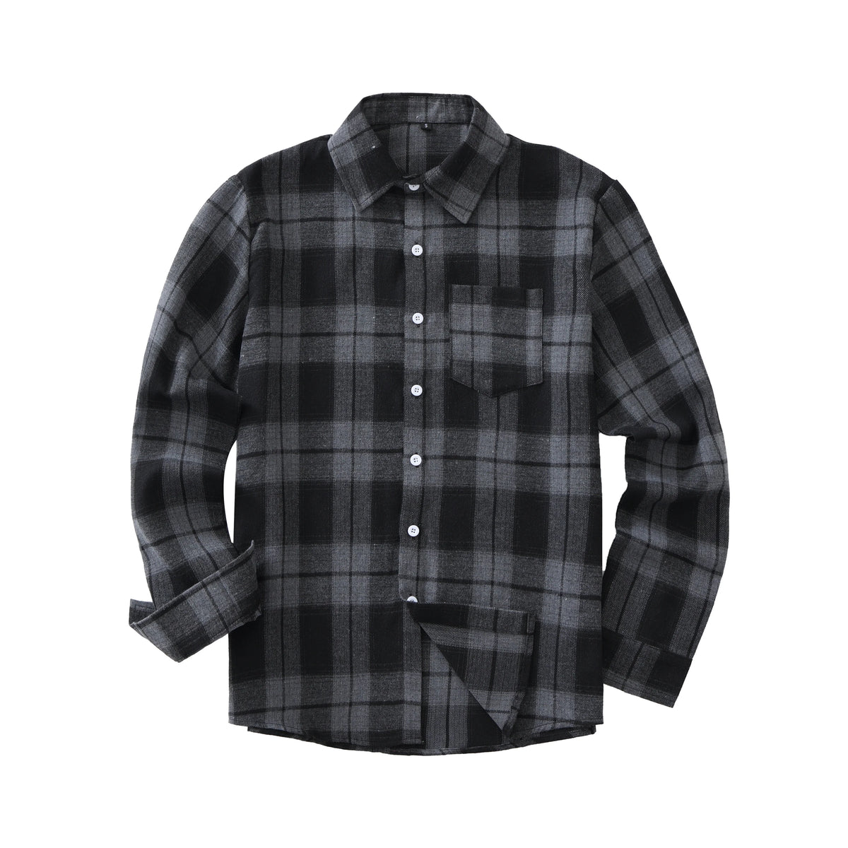 Euro Size Plaid Shirt Flannel Black Checkered Shirt Men Shirts Long Sleeve Button Down Chemise Homme Male Check Shirts