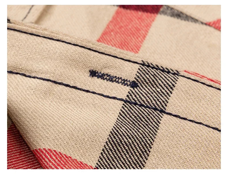 2024 Men  Regular Fit Soft Daily Casual Shirts Clothing Plus size Autumn Winter Fashion New Cotton Flannel Plaid Shirts