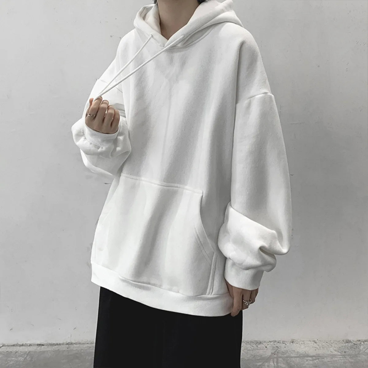 Fashion Men's Hoodies New Spring  Autumn Jogging Casual Loose Men's Top Solid Color Hoodies Sweatshirt Male Hip-hop Streetwear