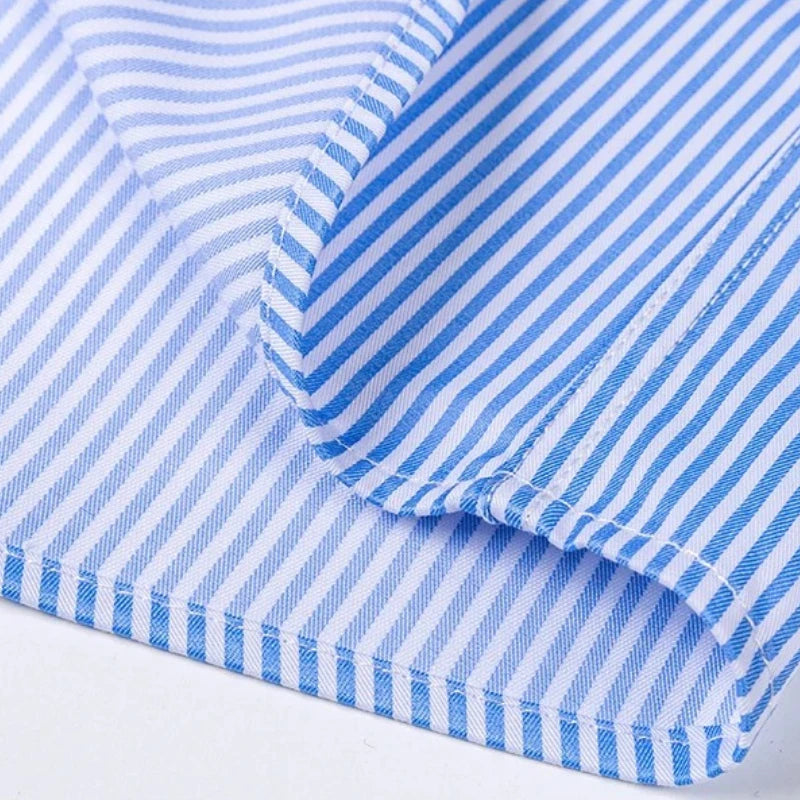 8XL Mens Shirts Long Sleeve Big Sizes Anti-wrinkle Business Men Shirt Long Sleeves Dress Shirts For Men Slim Fit Camisa Social