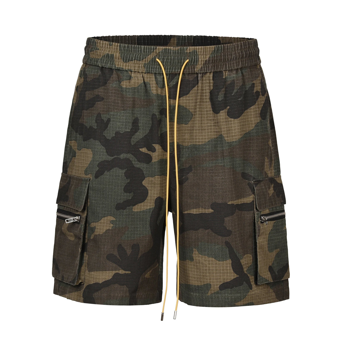 Original Men's Camouflage Cargo Jeans Shorts 2025 Summer New Distressed Tassel Camo Denim Shorts Streetwear Y2k Vintage Clothes