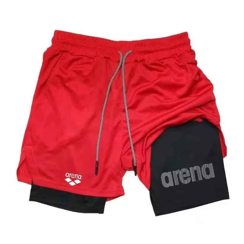 Men's Summer Gym Shorts Breathable Quick Dry Beach Surfboard Exercise Sports Casual Lightweight Running Pants