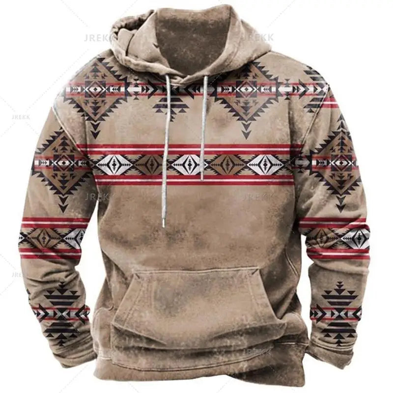 Spring And Autumn Retro men's Sweatshirt Hoodie For Men Oversized men's Clothing Casual India Harajuku men's Hoodie Hoodie