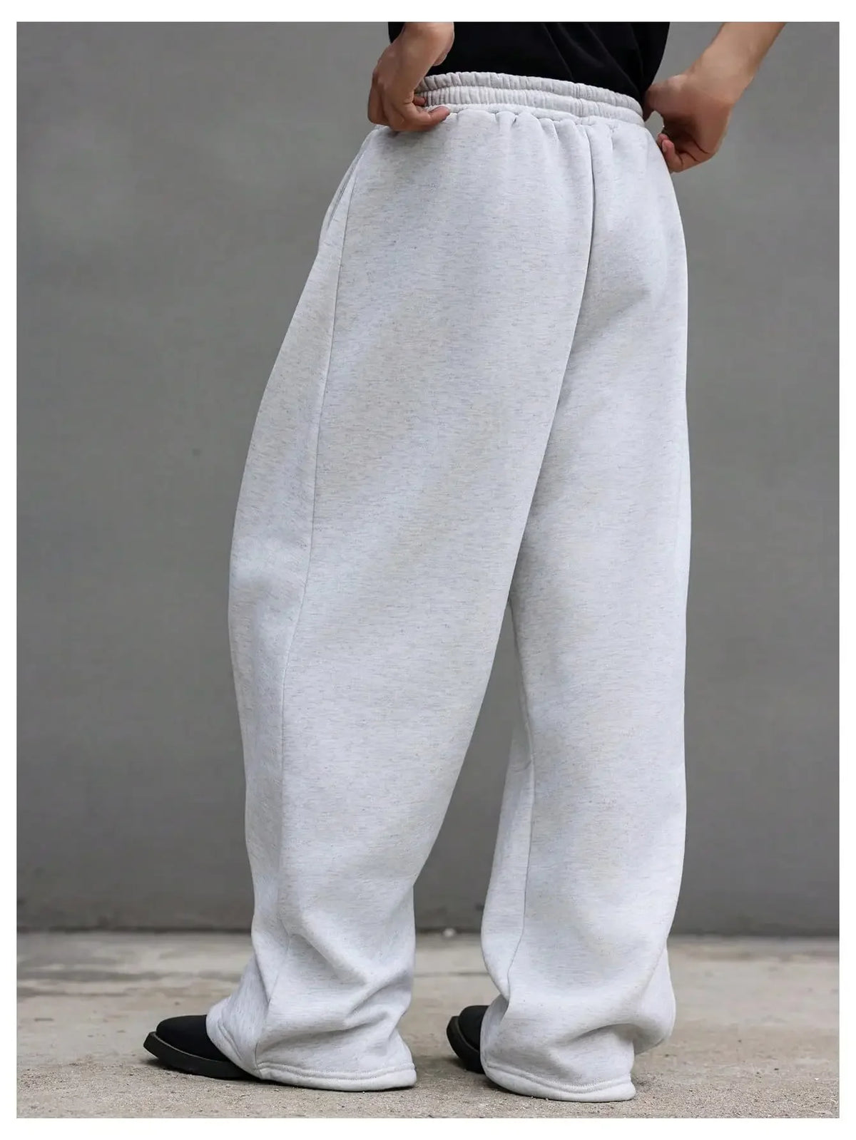Y2k Harajuku Wide Leg Sweatpants Women Streetwear Baggy Oversize Gray Sports Pants High Waist Drawstring Casual Joggers Trousers