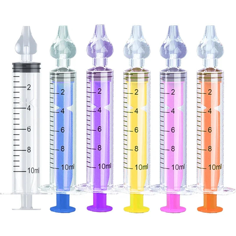 Needle Tube Nasal Aspirator Syringe Baby Nose Cleaner Baby Rhinitis Nasal Washer Reusable Nasal Irrigator Washing for Children