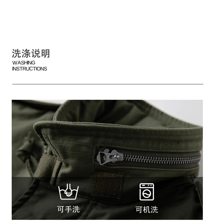 Rugged Bronson 1969 M65 Blended Satin Field Jacket M-65 Olive Green Jacket M51 Tactical Coat