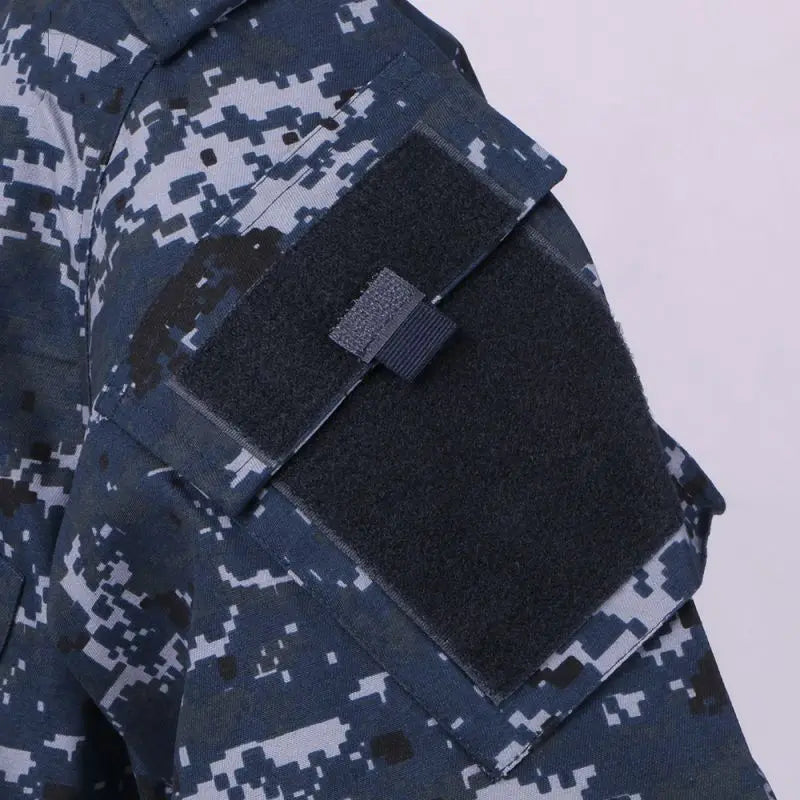 Military Uniform Navy Blue Camouflage Suits Outdoor Tactical Uniform Airsoft Clothing Military Tactical Gear Man Army Uniform