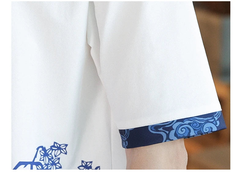 Shirts + Pants summer Cotton linen shorts sleeve shirts Men's Casual Sets Male Fashion trousers and shirts men size M-4XL TZ020