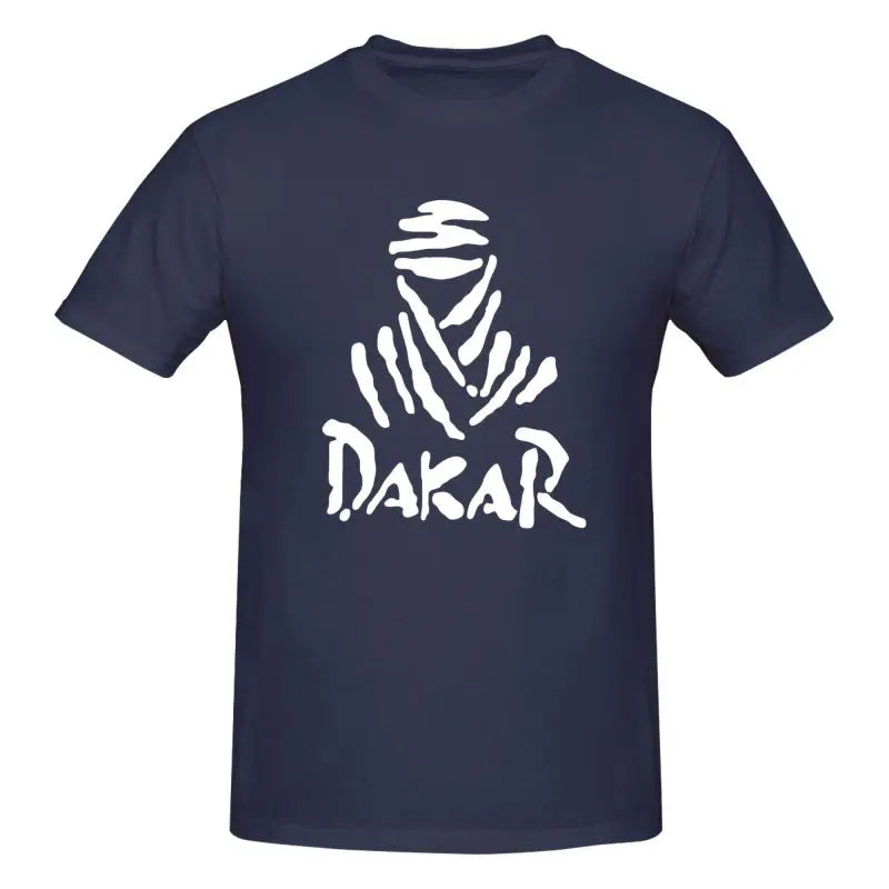 Motorcycle Dakar Rally Graphic Print T Shirt Men Large Size Cotton Casual T-shirts Summer Short Sleeve Tops Tees Streetwears