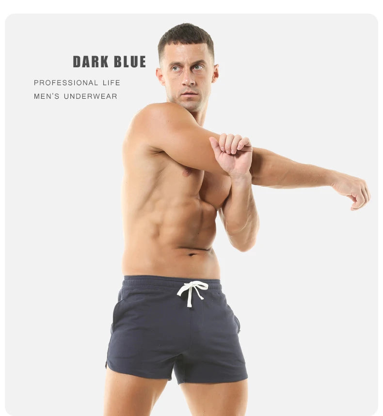 Summer Men Cotton Casual Shorts Quick Dry Gym Basketball Shorts Sport Running Shorts Man Crossfit Fitness Sweatpants Men Clothes