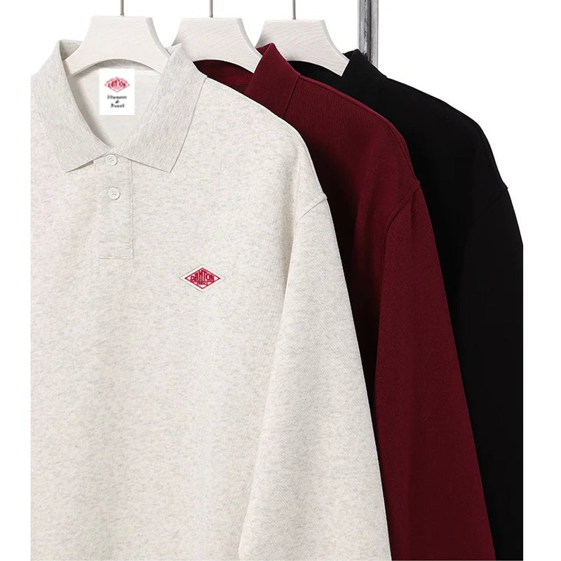 Autumn Winter High Quality Sweatshirts Cotton Brand Embroidery Logo Casual Hoodie Men Long Sleeve Women Polo Tracksuit Tops