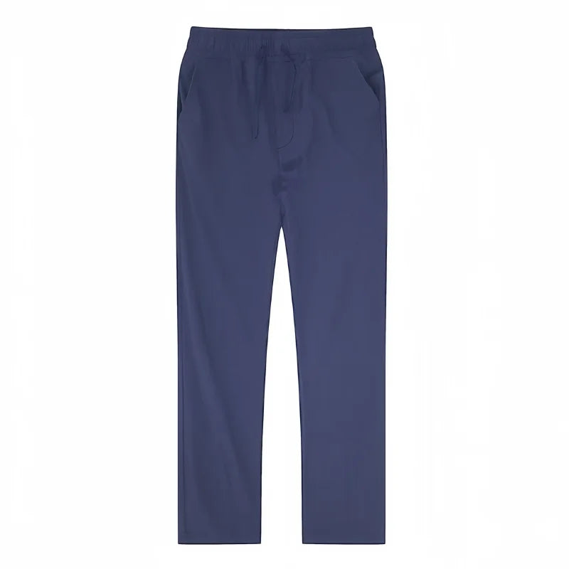 Men's Cotton Linen Pants Joggers Sweatpants Streetwear Breathable Solid Color Vacation Linen Trousers  Autumn Loose casual Pants